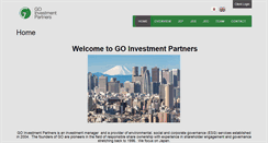 Desktop Screenshot of goinvestmentpartners.com