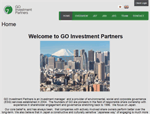 Tablet Screenshot of goinvestmentpartners.com